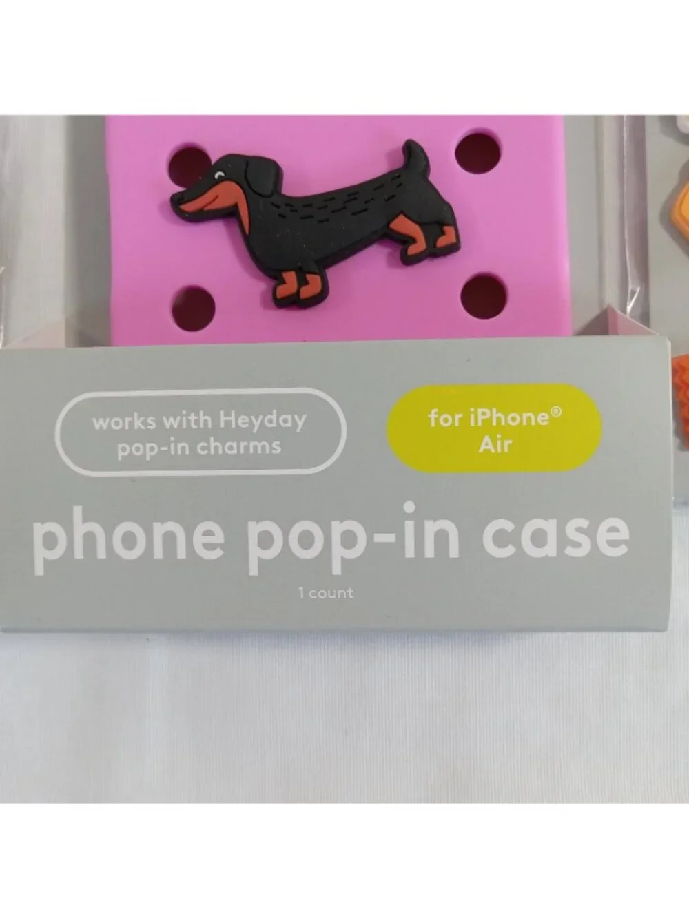 heyday Pink Pop-In Case iPhone Air with 2 Packs Charms Bundle New Food Sea Ocean